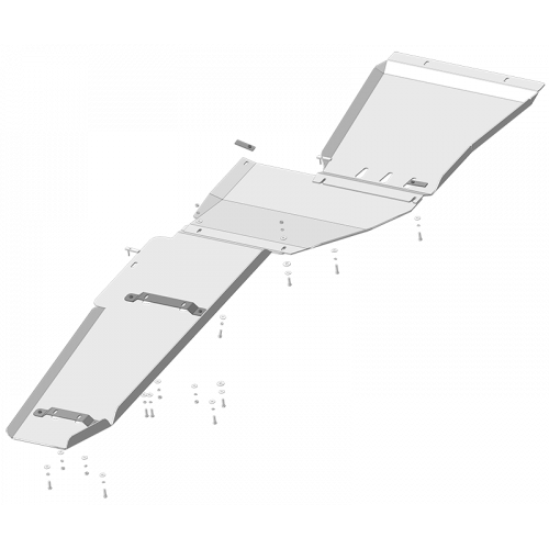Защита КПП, Раздаточной коробки, Топливного бака MOTODOR для Ford F-150 Raptor SuperCab 2010-2017, Алюминий 5 мм - Арт. 30706