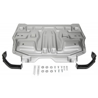Защита Картера двигателя, КПП Rival для Volkswagen Polo 2001-2009, Алюминий 3 мм - Арт. 333.5842.1